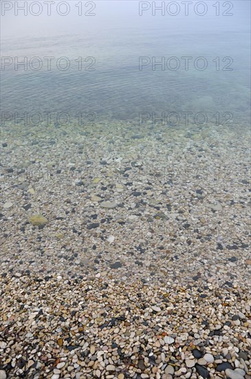 Pebbles on the beach of La Olla in Altea