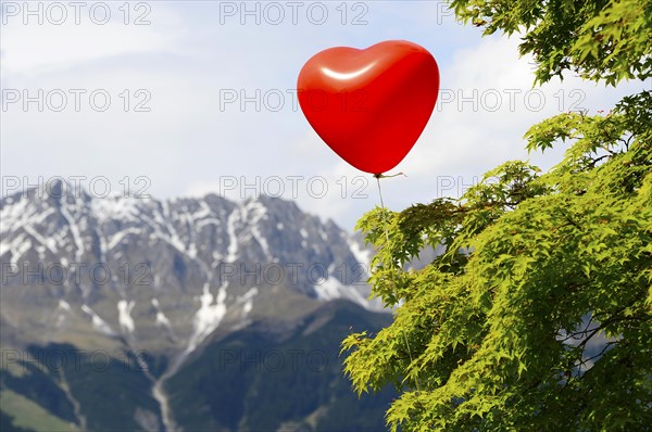 Red heart balloon