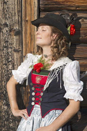 Young woman in traditional costume