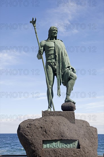 Statue of the Guanche king Mencey Tegueste