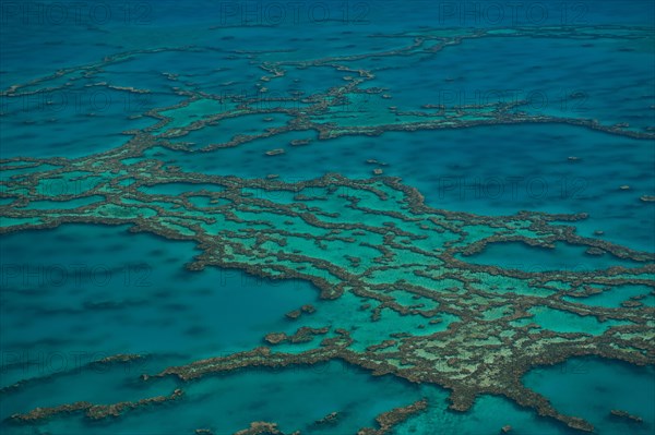 Aerial view of the Great Barrier Reef