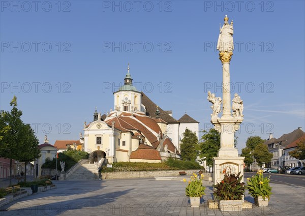 Mount Calvary Church or Haydn Church and Marian column