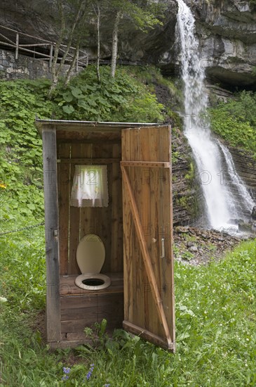 Outhouse at a mountain hut