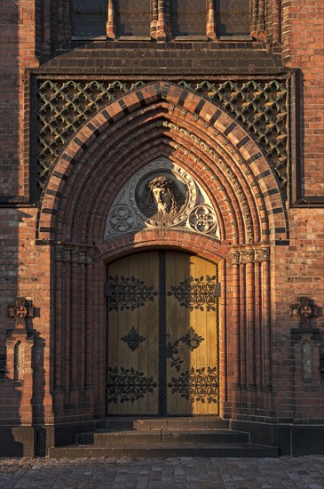 Side entrance of the neo-Gothic St. Paul's Church