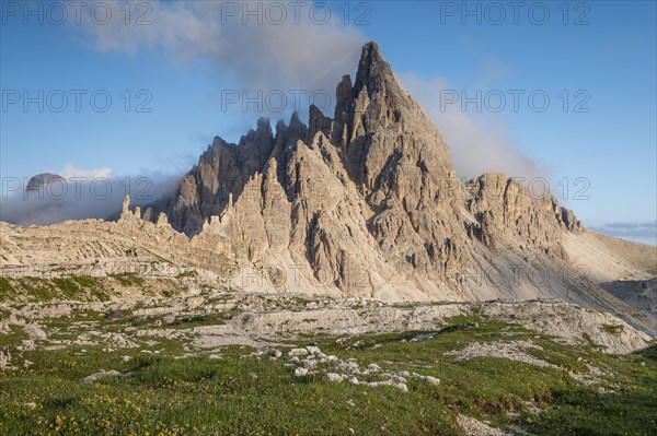 Paternkofel with rising clouds