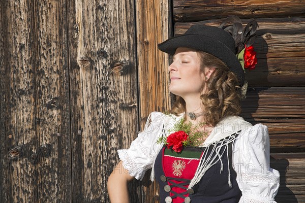 Young woman in traditional costume