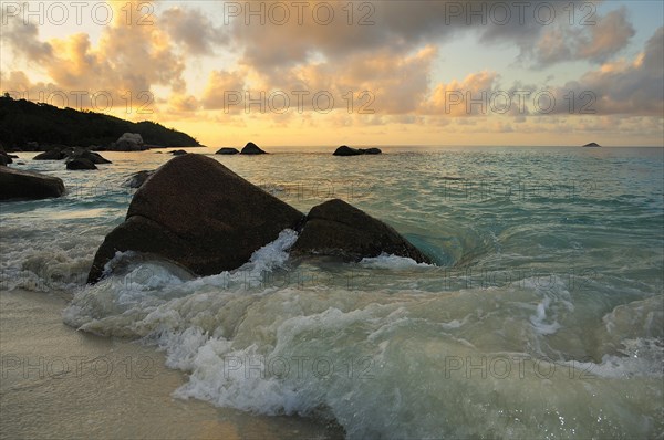 Beach in the evening light