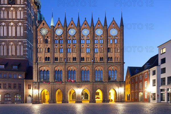 Stralsund Town Hall with origins from the 13th century