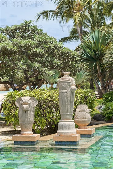 Pool in the La Pirogue hotel resort