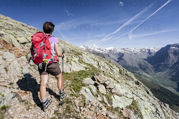 Mountaineer on the Kortscher Schafsberg