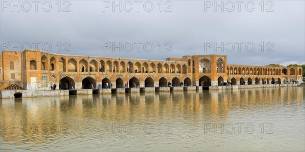 Khaju bridge over Zayandeh-Rud river