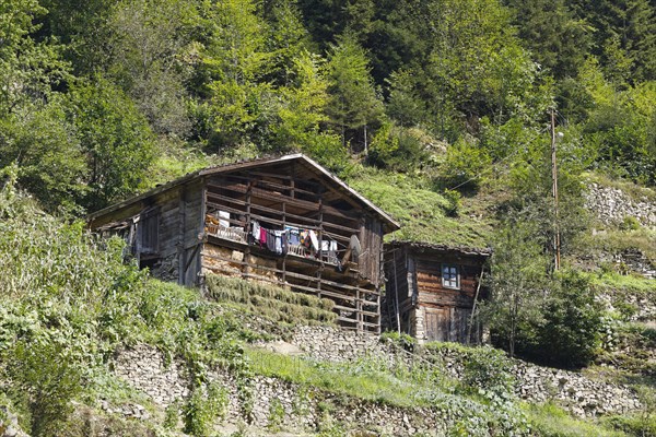 Traditional wooden house near Uzungol