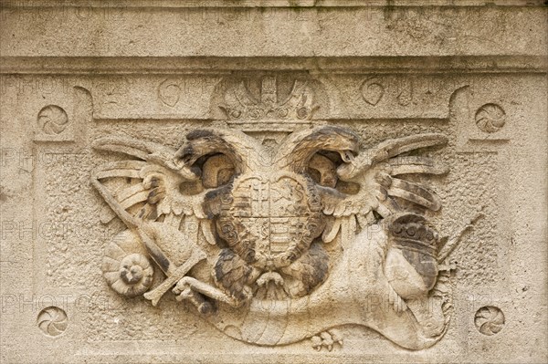 Coat of Arms of the free city of Regensburg with imperial eagle from 1661