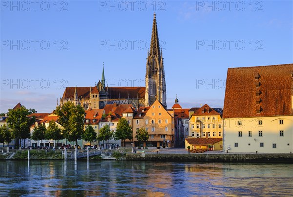 Danube and Old Town with Cathedral