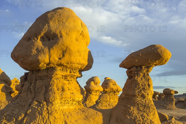 Rock formations in the evening light