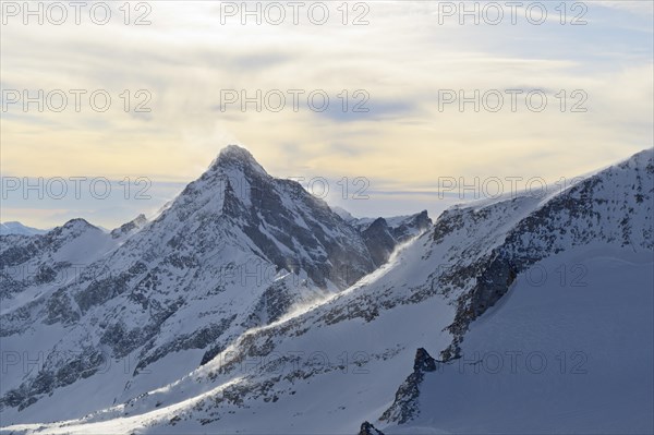 Zillertal Alps in winter