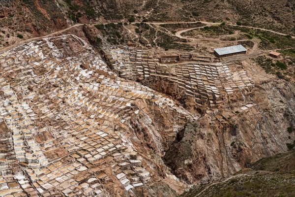 Saltworks in the Sacred Valley of the Incas on the Urubamba