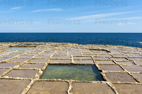 Sea salt extraction in salt pans