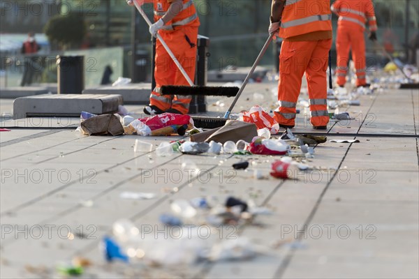 Street sweeper at work