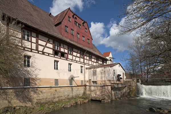 Kunstmuhle Habernhof mill on Schwabach river