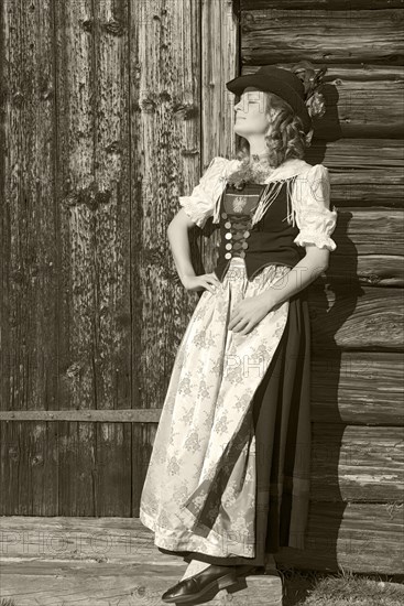 Young woman in traditional costume