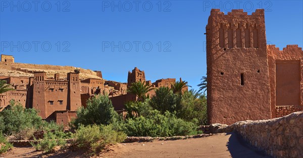 Mud buildings of the fortified Berber Ksar of Ait Benhaddou