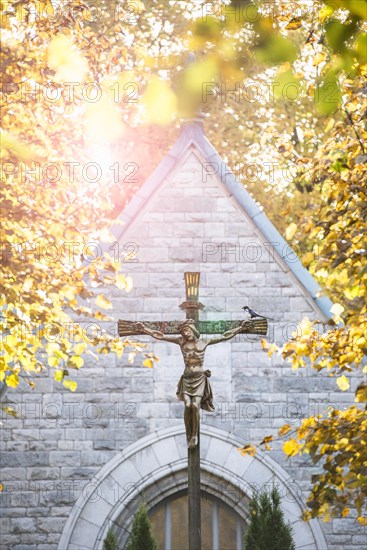 Crucifix at old church