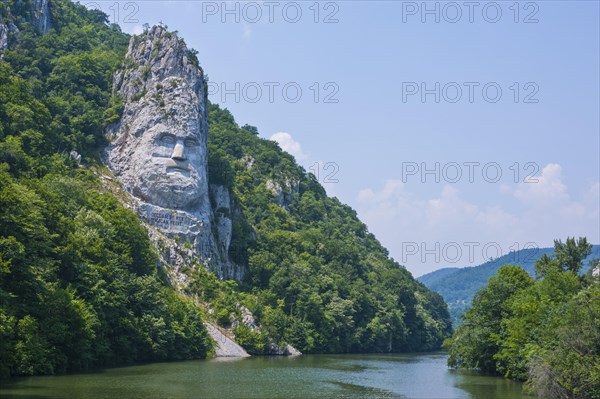 Rock sculpture of Decebalus