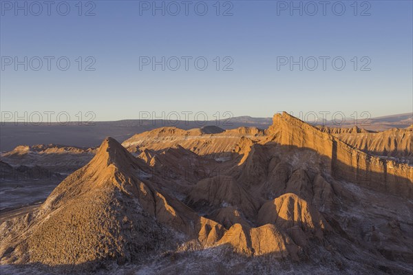 Valle de la Luna or Valley of the Moon in the evening light