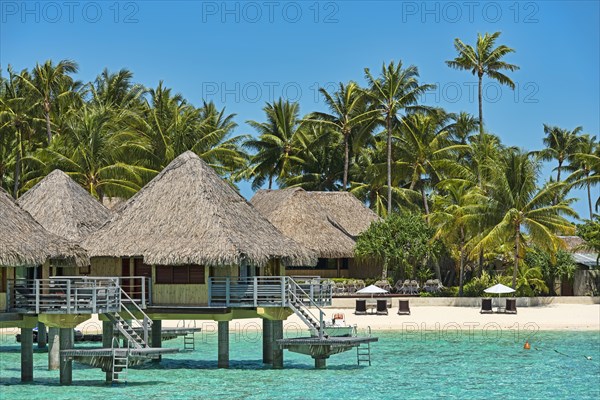 Holiday resort with overwater bungalows