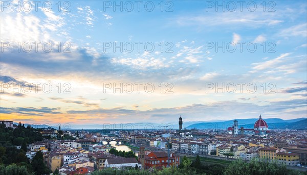 Panoramic view of the city with Florence Cathedral