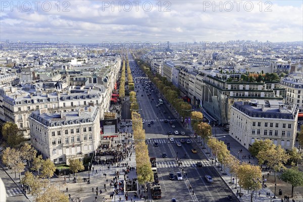 Views of La Defense and the Avenue des Champs-Elysees