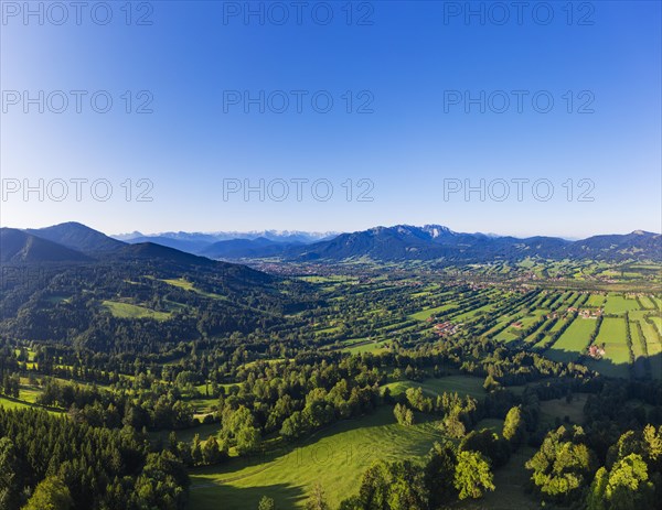 View from Sonntraten near Gaissach over the Isar valley