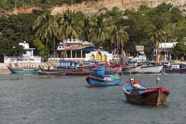 Fishing boats in the Bay of Vinh Hy