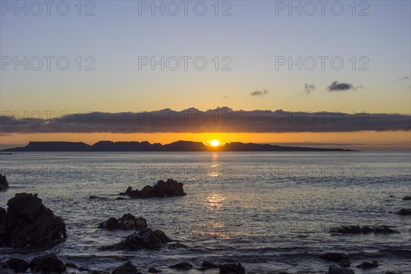 Sunset over the sea