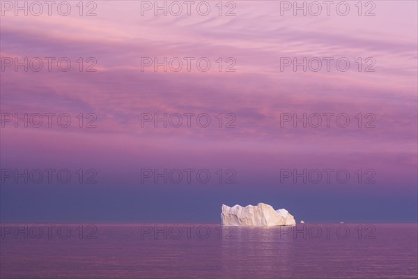 Iceberg at dusk