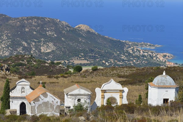 Graves with sea view