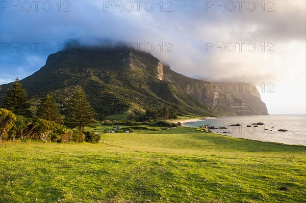 Mount Lidgbird and Mount Gower in the evening light