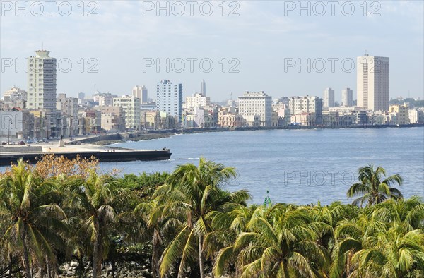 View of the districts of Centro Habana and El Verdado