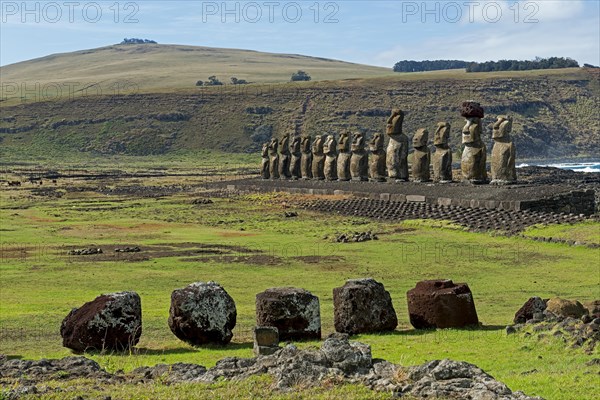 Group of Moai