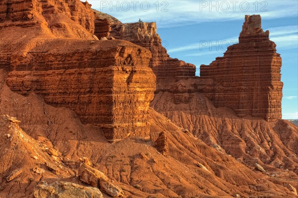 Chimney Rock and sandstone formations