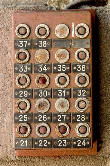 Bell buttons on a residential building