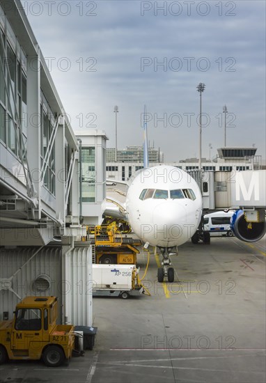 Docked aircraft