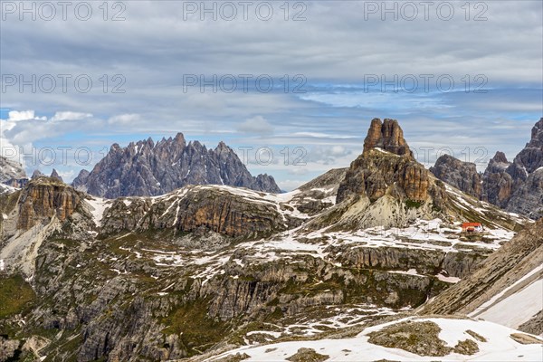 Rifugio Locatelli alle Tre Cime or Drei Zinnen Hutte and Toblinger Knoten or Torre di Toblin