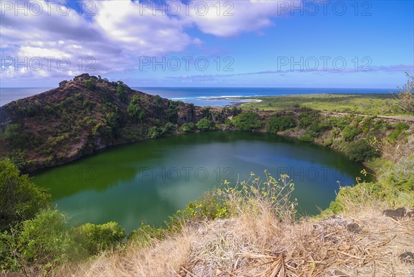 Lagoon in a volcanic crater