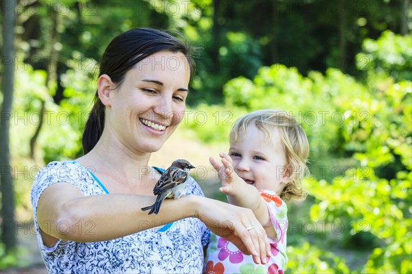 Young mother and a toddler