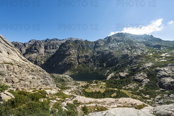 View on Lake Capitello with surroundings