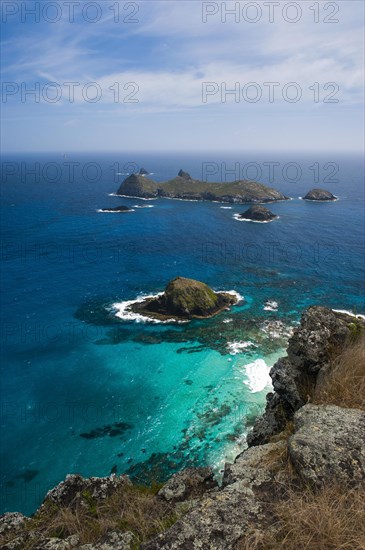 View from Malabar hill onto some islets off Lord Howe Island