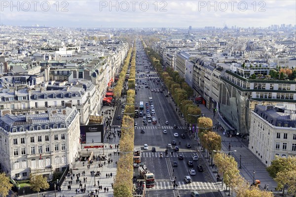 View from the Arc de Triomphe