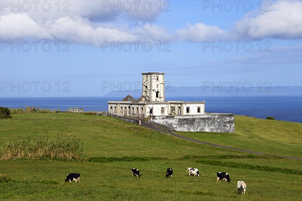 Ruins of the Farol da Ribeirinha or Ribeirinha Lighthouse